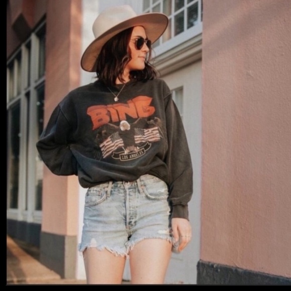 COPY - Anine Bing Vintage Eagle Sweatshirt - Picture 1 of 6